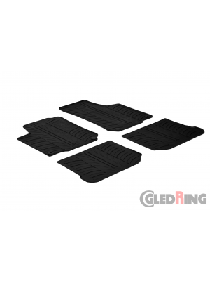Original Gledring Passform Fußmatten Gummimatten 4 Tlg.+Fixing - Volkswagen VW Beetle 1998->2004